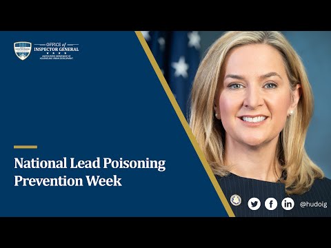 National Lead Poisoning Prevention Week: A Message from the Inspector General